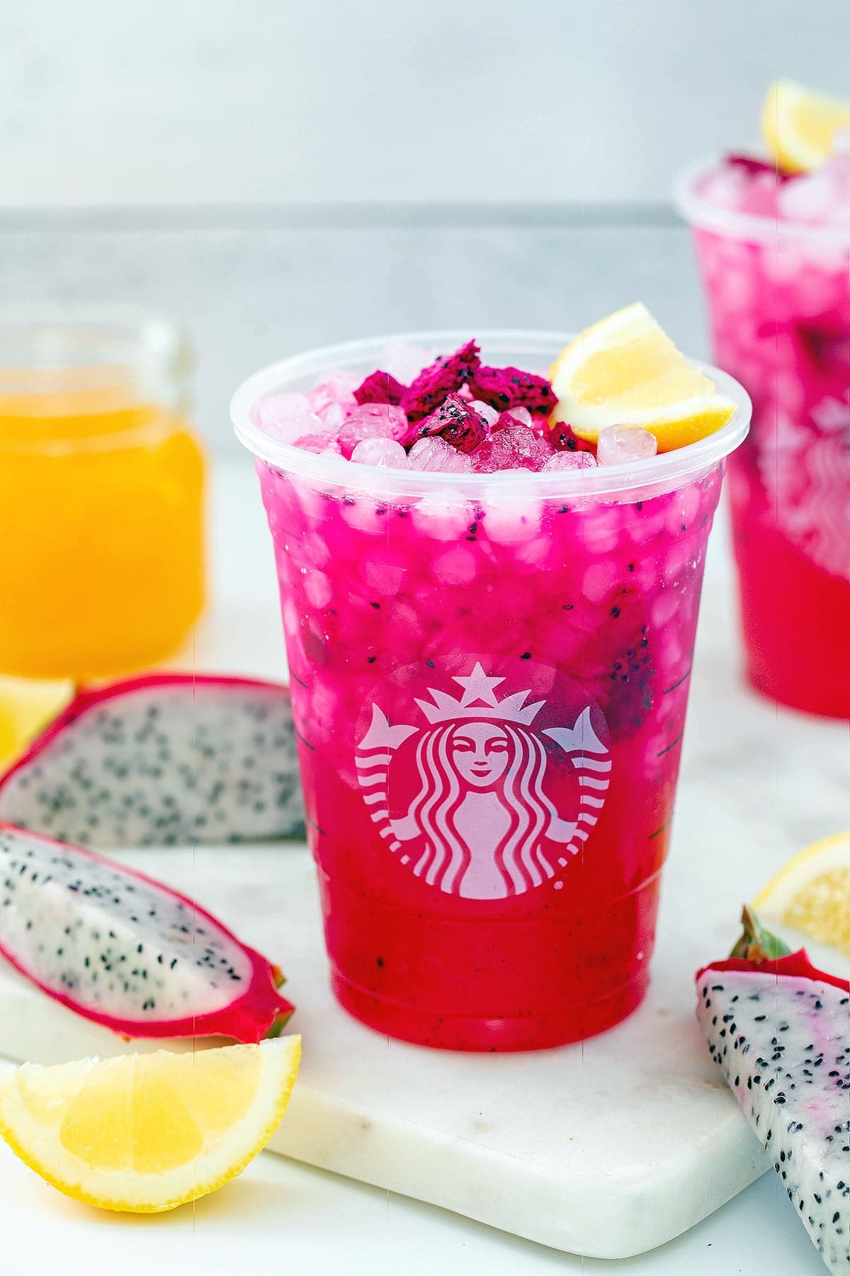 Mango Dragonfruit Lemonade Refresher
